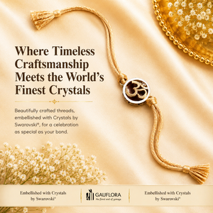 Created with Crystals by Swarovski® Om Charm Rakhi