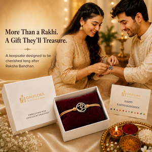 Created with Crystals by Swarovski® Om Charm Rakhi