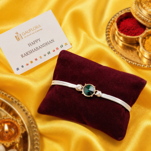 Created with Crystals by Swarovski® Emerald Cut Rakhi