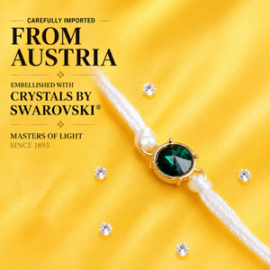 Created with Crystals by Swarovski® Emerald Cut Rakhi