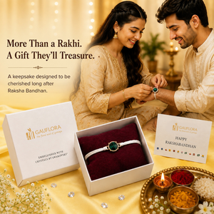 Created with Crystals by Swarovski® Emerald Cut Rakhi