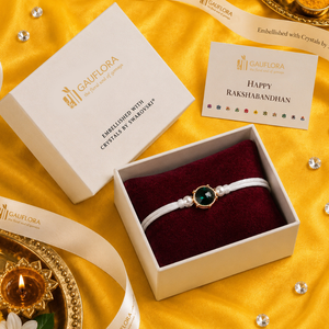 Created with Crystals by Swarovski® Emerald Cut Rakhi