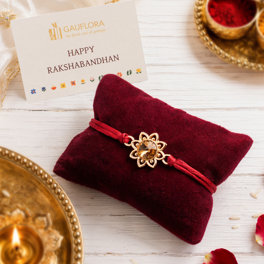 Created with Crystals by Swarovski® Bloom Flower Rakhi