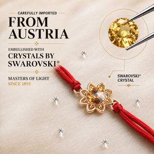 Created with Crystals by Swarovski® Bloom Flower Rakhi