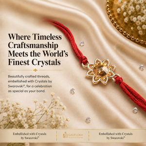Created with Crystals by Swarovski® Bloom Flower Rakhi