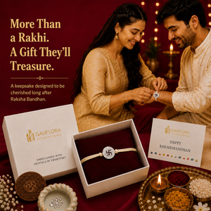 Created with Crystals by Swarovski® Swastika Rakhi