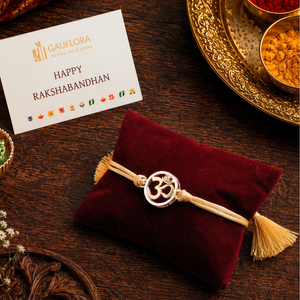 Created with Crystals by Swarovski® Om Charm Rakhi