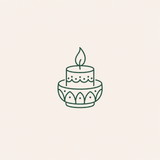 Festive candle