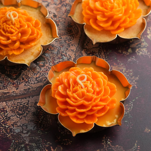 Flower Candle – Marigold