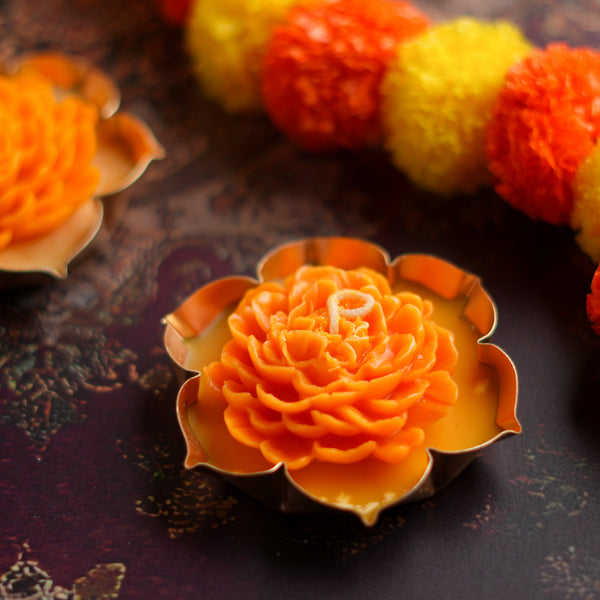 Flower Candle – Marigold
